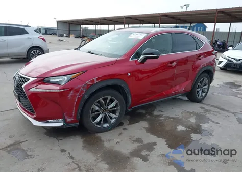 2016 Lexus Nx 200T F Sport z USA, uszkodzony, nr VIN JTJYARBZ1G2024190